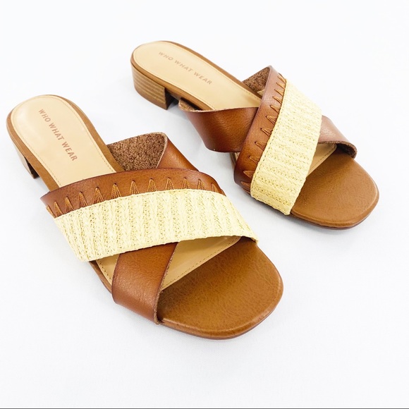 Who What Wear Shoes - WHO WHAT WEAR | Criss Cross Slide Sandals NWT